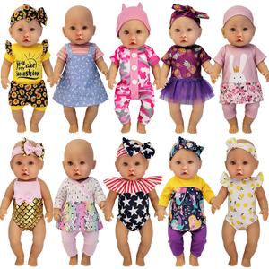 Windolls 10 Sets 1416 Inch Baby Doll Clothes Dress Outfits Headbands Accessories fits New Born 15 inch Baby Doll