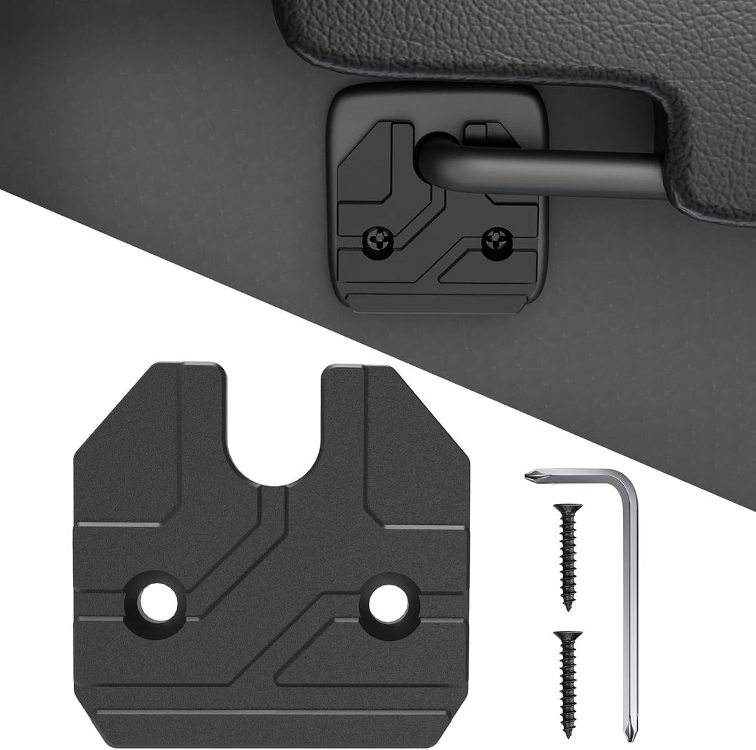 Sun Visor Repair Kit Fits for Dodge RAM 1500 Trucks 2019-2026, 1 Pack Aluminum Black Sun Visor Clip, Car Sun Visor Fixer, Truck Visor Clip Fix Kit, Visor Clips for Cars, Dodge Ram 1500 Accessories