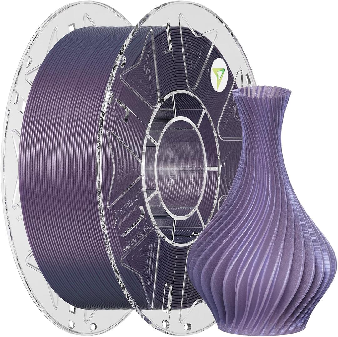 Creality Hyper PLA Galaxy Filament 1.75mm 1KG, Starry Sparkle PLA 3D Printer Filament with RFID, Designed for High Speed 30-600mm/s, Cosmic Shine for Artistic and Decorative Prints (Stardust Purple)