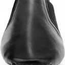 Keemi Black Jazz Shoes for Woman, Leather Dance Shoes for Women Men Unisex Adults,Non-Slip Women's Dancing Shoe, Size 9.5W