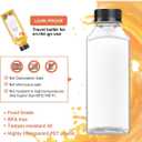 10 pcs 12oz Pcs Juice Bottles, Juice Bottle with Caps Reusable Empty Clear Bottles Beverage Containers for Juicing, Drinking, Smoothie and Other Beverages (12oz)