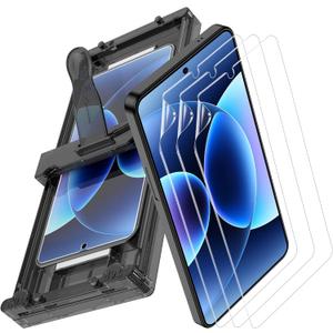 3 Pack for Samsung Galaxy S26 Ultra Screen Protector [Not Glass], Non-breakable Flexible PET Film for Galaxy S26 Ultra with [Easy Installation Tray], Ultra-Thin, HD Clear, Scratch Resistant