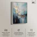 Realm Canvas Timeless Abstract Wall Art, Silver Frame, 16" x 24", 25"L x 17"W