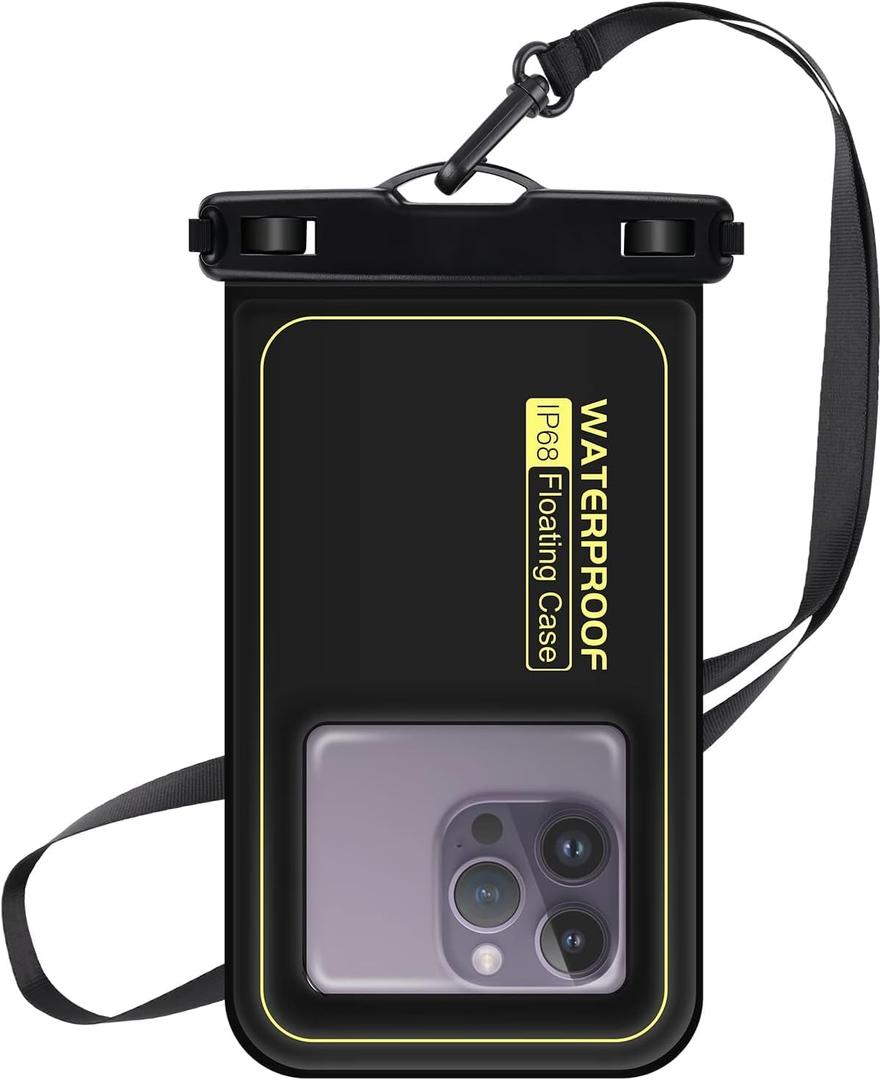 Waterproof Phone Pouch 7.2'', IPX8 Floating Underwater Cellphone Dry Bag Case Holder for iPhone 15 14 13 12 11 Pro Max XS Plus X Samsung, Phone Protector for Vacation Beach Swimming Surfing Skiing Waterproof Phone Pouch 7.2'', IPX8 Floating Underwater Cellphone Dry Bag Case Holder for iPhone 15 14 13 12 11 Pro Max XS Plus X Samsung, Phone Protector for Vacation Beach Swimming Surfing Skiing