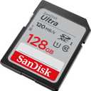 SANDISK 128GB Ultra SDXC UHS-I Memory Card - Up to 140MB/s, C10, U1, Full HD, SD Card - SDSDUNB-128G-GN6IN