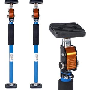 SAND MINE Third Hand Tool, Adjustable Support Pole, 3rd Hand Support System, Steel Support Rod for Cabinet Jacks Cargo Bars Drywall Support, Extends from 25 Inch to 45 Inch, 2 Pack, 40 Inch