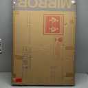 Hasipu Vanity Mirror with Lights, 31.5" x 22" LED Makeup Mirror, Lighted Makeup Mirror with Dimmable 3 Modes, Touch Screen Control Vanity Mirror Round White