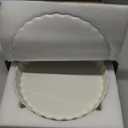 LOVECASA Porcelain Quiche Baking Dish,10 Inch Reusable Pie Pan Quiche Pan, Non-Stick Round Pie Dish, Tart Pan with Ruffled Edge,Pie Pan for Pies | Microwave,Dishwasher,and Oven Safe (White)