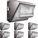 Lightdot 5 Pack 250W Wall Mount Wall Pack, 100-277V, 37500LM Dusk-to-Dawn, 6KV, IP65 ETL, 70ft Coverage Area, Wall Pack LED Exterior Light for Parking Lots/Building Exteriors/Yard/Factory