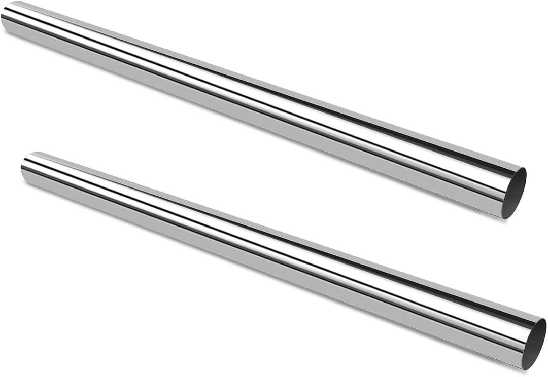 GeilSpace 3 Inch Exhaust Pipe, 304 Stainless Steel Tube, 54 Inch Length, Straight Pipe, DIY Industrial Pipes (3"OD-54"-2PCS)