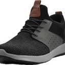 Skechers Men's Classic Fit-Delson-Camden Sneaker (10.5, Black/Grey)