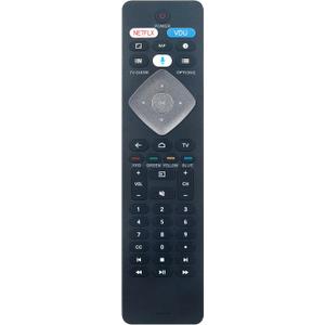 BT800 Replace Smart Voice Assistance Remote Control fit for Philips Android TV 43PFL5604/F7C 43PFL5704/F7 50PFL5604/F7 50PFL5704/F7 55PFL5604/F7 65PFL5504/F7 65PFL5604/F7 65PFL5704/F7 55PFL5704/F7