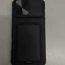 SSLOTSCASE for iPhone 17 Pro Max Case with Card Holder & Kickstand & Slide Camera Lens Cover & Camera Stand & Wallet, Military-Grade Heavy Duty Phone Case Cover for iPhone 17 Pro Max 5G 2025, Black