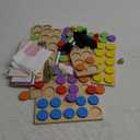SYNARRY Wooden Ten-Frame Set Math Manipulatives for Kindergarten Elementary 1st 2nd Grade Homeschooling, Addition and Subtraction Montessori Math Games for Chirldren, Counters Toys for Kids Ages 3-8