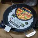 Granitestone 14” Frying Pan with Lid, Large Non stick Frying Pan for Cooking, Frying Pan Nonstick, Ultra Durable Mineral and Diamond Coating, Family Sized Open Skillet, Oven and Dishwasher Safe, Black