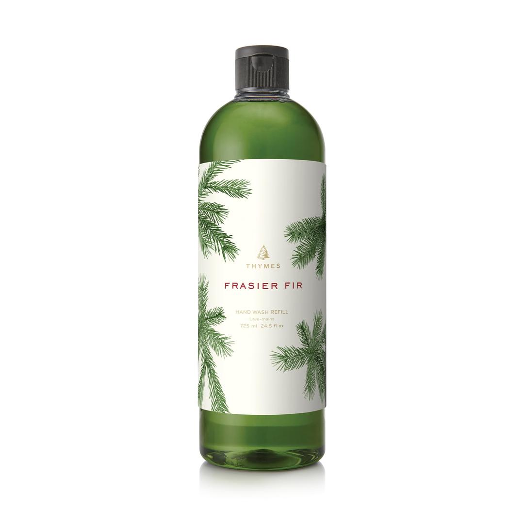 Thymes Hand Wash Refill - Lightly Scented Liquid Hand Soap for Bathroom and Kitchen Refill - Moisturizing Formula with Natural Ingredients (Frasier Fir, 24.5 fl oz)