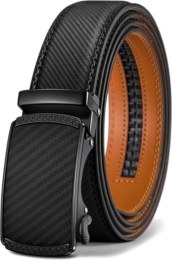 BULLIANT Men's Belt,Slide Ratchet Belt For Gift Men Dress Pant Shirt Oxfords,Trim To Fit (Black231)