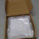 HAISEN. 3 Pack Clear Magnetic Picture Frames,55 inch Acrylic Picture Frames,10+10mm Thick Block, Double Sided Clear Scalloped Frames for Desktop Display (3 Pack, 5X5)