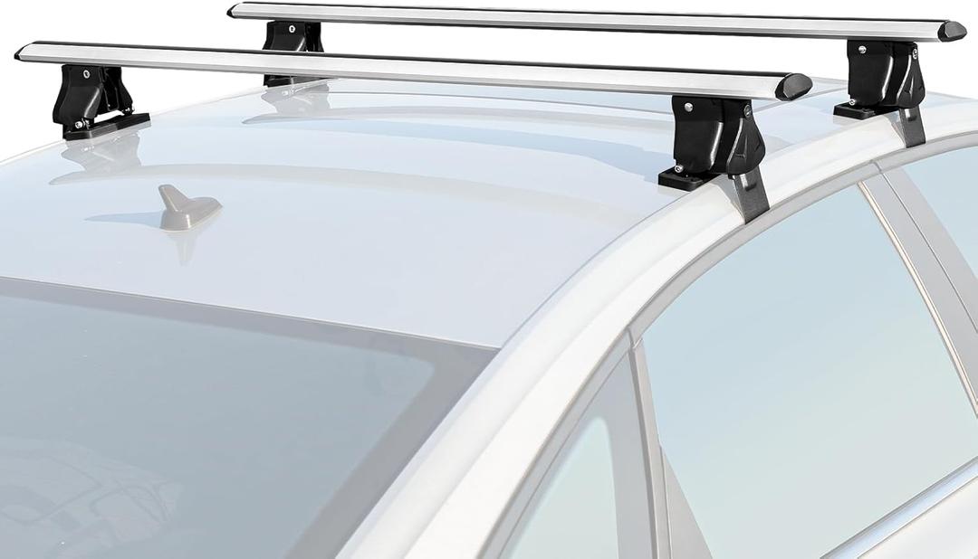 Upgraded Roof Rack Cross Bars,51" Universal Adjustable Aluminum Crossbars Compatible for Car SUV Without Any Types of Side Rails