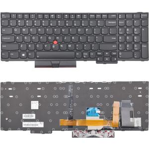 Replacement Keyboard Compatible with Lenovo IBM ThinkPad E580 E585 E590 E595 L580 L590 T590 P52Not Fit P52s P53 P53S P72 P73 with Backlit and Trackpoint
