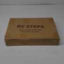 Safety RV Steps, Yagud Height Adjustable Folding Platform Step with 17" X 12" Anti-Slip Surface, Rubber Feet, Handle, Reflective Strips, and T Level, Aluminum RV Step Stool Supports Up to 1000lbs (Black)