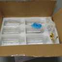 16.9 oz/500 ml Coffee Syrup Dispenser Set - 6 Glass Bottles with Gold Pumper and Syrup Labels - Precise Dispensing and Stylish Addition to Coffee Shop, Cafe or Home Bar