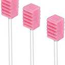 (50 Pack) Disposable Oral Swabs, Sterile Dental Sponge Swabsticks Unflavored for Mouth or Gum Cleaning
