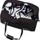 NHL Durable 30 Inch Black Equipment Bag with Roomy Compartment Lightweight Large Duffle Bag for Travel