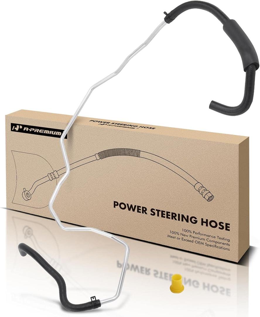 A-Premium Power Steering Return Hose Line Assembly Compatible with Infiniti G35 2004 2005 2006, V6 3.5L, AWD, Gear To Cooler