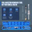 Fuel Injector Remover Tool Compatible with Ford & Volvo, Fuel Injector Puller Injector Installer for Ford & Volvo 1.0L 1.5L 1.6L 1.8L 2.0L 2.3L 2.7L 3.5L Replace OE# 310-206, 9997410