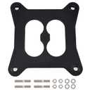 9266 Divided Square Bore Carburetor Heat Insulator Gasket Spacer with Mounting Stud Kit Fit for Edelbrock Performer Holley Thunder Carburetors & Divided Plenum Manifolds, Replace 2732