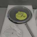 Lighted Makeup Mirror, 3000 mAh Rechargeable Double Sided Magnifying Vanity Mirror with 3 Colors, 1x/10x, 360 Rotation , Brightness Adjustable Magnification Cosmetic Light up Mirror, Women Gift (Chrome)