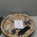 campfire grill, campfire tripod with a barbecue basin, suitable for outdoor travel and gatherings (chain)