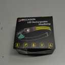 Beccason 2Pack LED Headlamp Rechargeable - 230 COB Super Bright Head Lights for Forehead, Hard hat Light for Adults, USB C Headband Flashlight for Work, Hunting, Running, Camping Essentials Gear