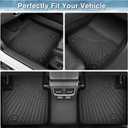 Mixsuper F150 Floor mats-Floor mat for Ford F-150 2015-2026 | F150 Lightning 2022-2025 SuperCrew (Rear w/o Fold Flat Storage)All Weather TPE Floor Liners Protection for F150 Accessories,Car Mats,Black