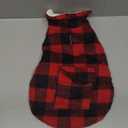 Malier Winter Coat for Dogs - Classic Plaid Fleece Cold Weather Jacket With Pocket, Windproof Warm Vest Clothes for Small Medium Large Dogs (Red, Medium)