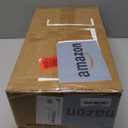 Slim Charging End Table with Storage - For Small Spaces and Bedroom (Rustic Brown)