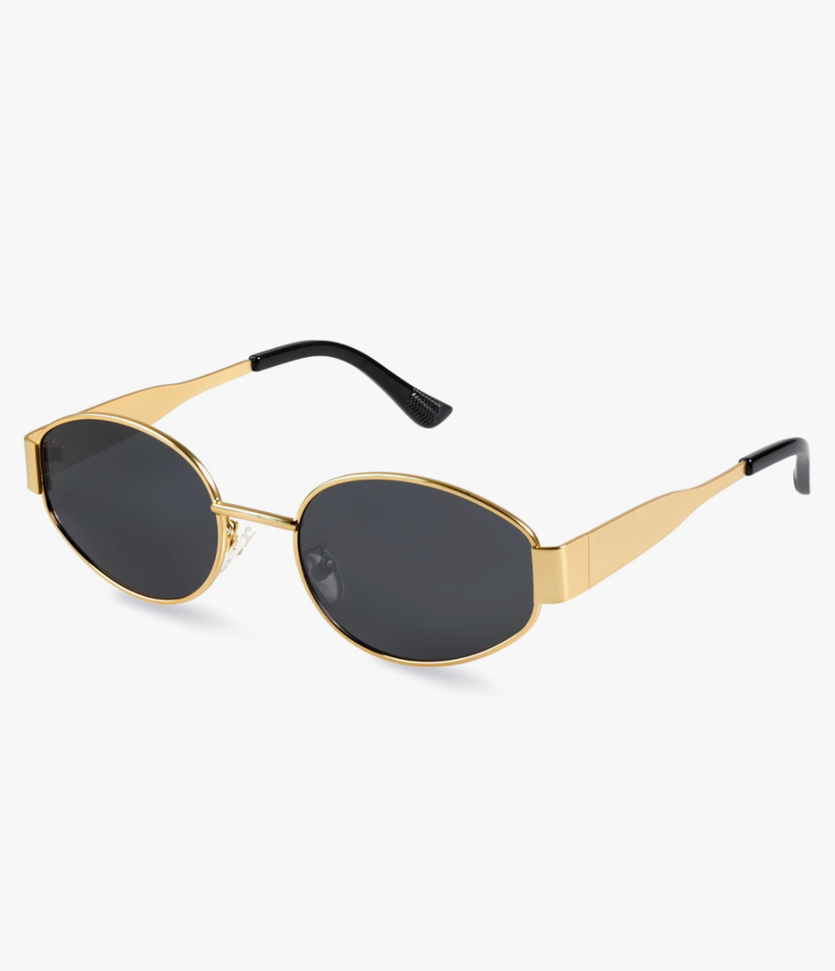 livho 2025 Trendy Oval Sunglasses - Stylish Polarized Shades for Everyday - Retro Metal Frames
