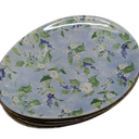 (4 pack) floral plates