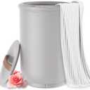 Luxury Bucket Style Towel Warmer, FLYHIT Large Towel Warmer, Auto Shut Off, Fits Up to Two 40"X70" Oversized Towels,Bathrobes, Bucket Bath Towel Warmers for bathrooms, Pools and Spa(20L, Gray)