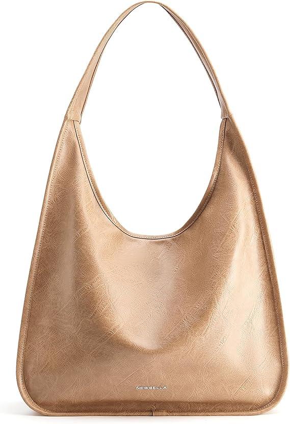 Women's Hobo Purse - Faux Leather Shoulder Bag & Tote Handbag, Spacious Work Bag for Commute & Daily Use