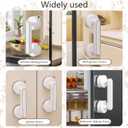 KAFENDA New Powerful Large Suction Cup Handle, Glass Door and Window Handle, Cabinet, Refrigerator, Furniture Auxiliary Handle, no Need for Drilling Installation, Detachable (Large White)