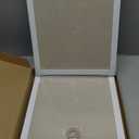 2-Pack Double-Sided Cork Board with Linen, 16" x 12" Hanging Wood Framed Bulletin Board, Picture Display Vision Board Kit Corkboards for Wall School Office Decor, 20 Pushpins (Vintage White)