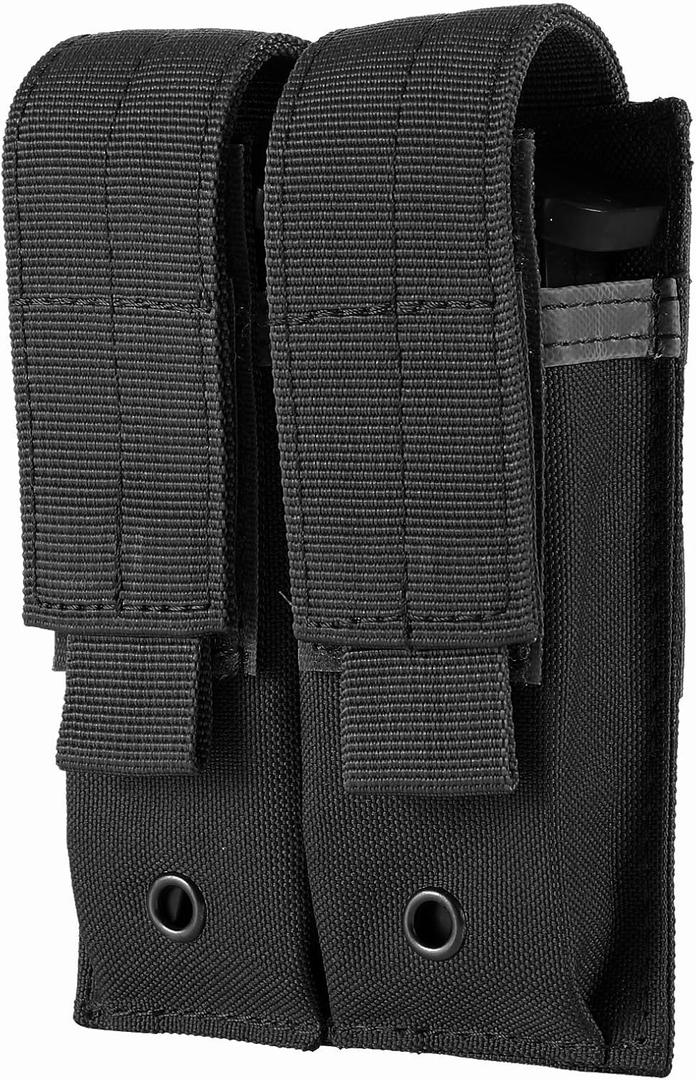 Tactical Single/Double Pistol Mag Pouch Outdoor Molle Open-Top Magazine Pouch for Glock M1911 92F