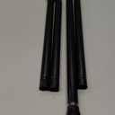 Tension Curtain Rod 30 to 64 inch Adjustable Curtain Rod No Drilling Black Shower Expandable Spring Tension Rod Pressure Spring Curtain Rods for Windows