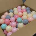 GOGOSO 100 Pit Balls Plastic Balls for Baby Toddlers GirlsToddlers for Playhouse, Baby Pool, Play Ball Fun Centers, for Babies, Kids, Toddlers 1-3, Phthalate Free BPA Free (100pcs mix color)