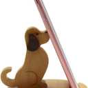 Cute Dog Cellphone Holder Stand Wooden Smartphone Desk Holder for All Mobile Phones Animal Phone Stand Desk Ornament