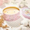 M&SENSE Dual-Wick Peony Scented Candle 12oz,2 Wick Spring Soy Candles,Mother's Day Candle, Natural Soy Wax for Home Scented, Floral Scented Birthday Gift for Her Women