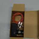 Universal Double Ignition Kit Electronic Igniter, Upgraded Touch Button Propane Gas Grill Igniter with Dual Electrode, 450mm High Spark Plug Wire, Fits for Fireplace, Oven, Heater Kitchen Stove