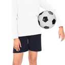 Boys Long Sleeve Shirts Cotton Crewneck T-Shirts for Boy Kids Basic Tee Sweatshirt 7-14 Years (White)